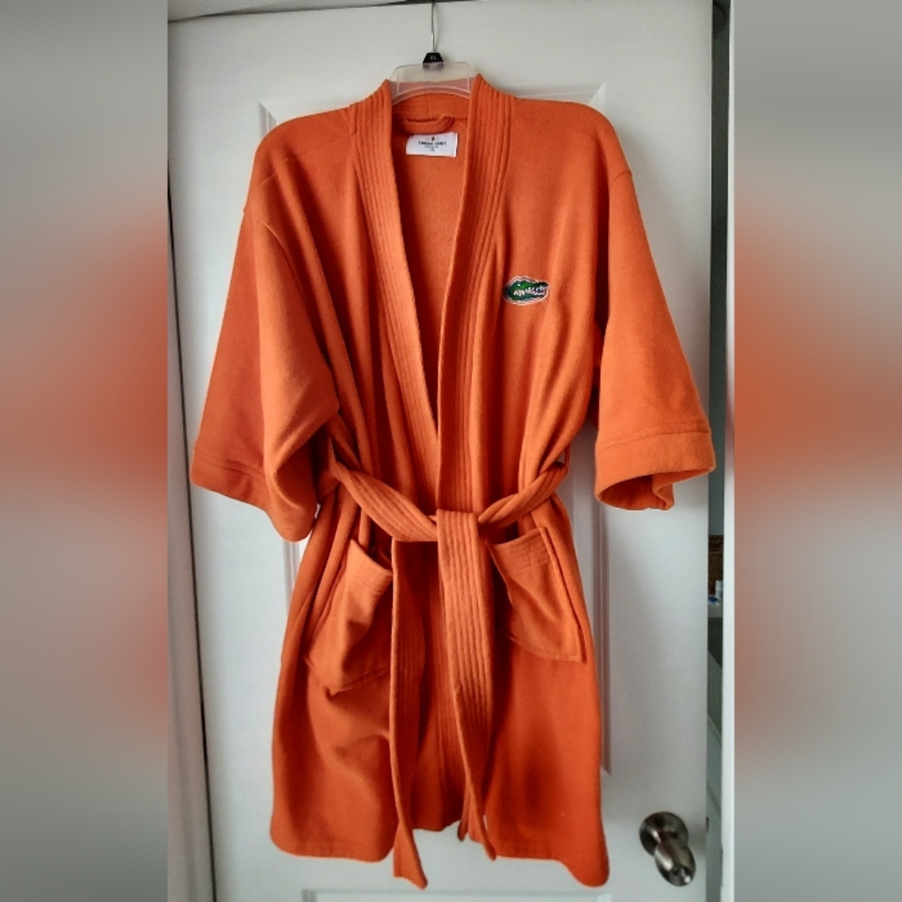 Florida Gators Emerson Street Unisex L/XL Orange Terry Bathrobe Robe NCAA Logo